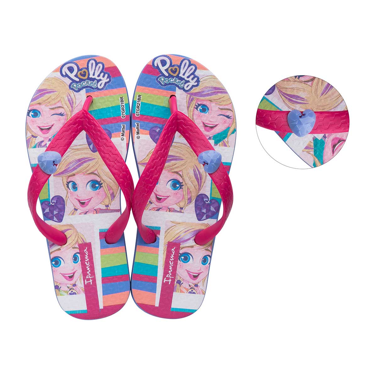 Chinelo Ipanema Infantil Polly  Rosa 23/24