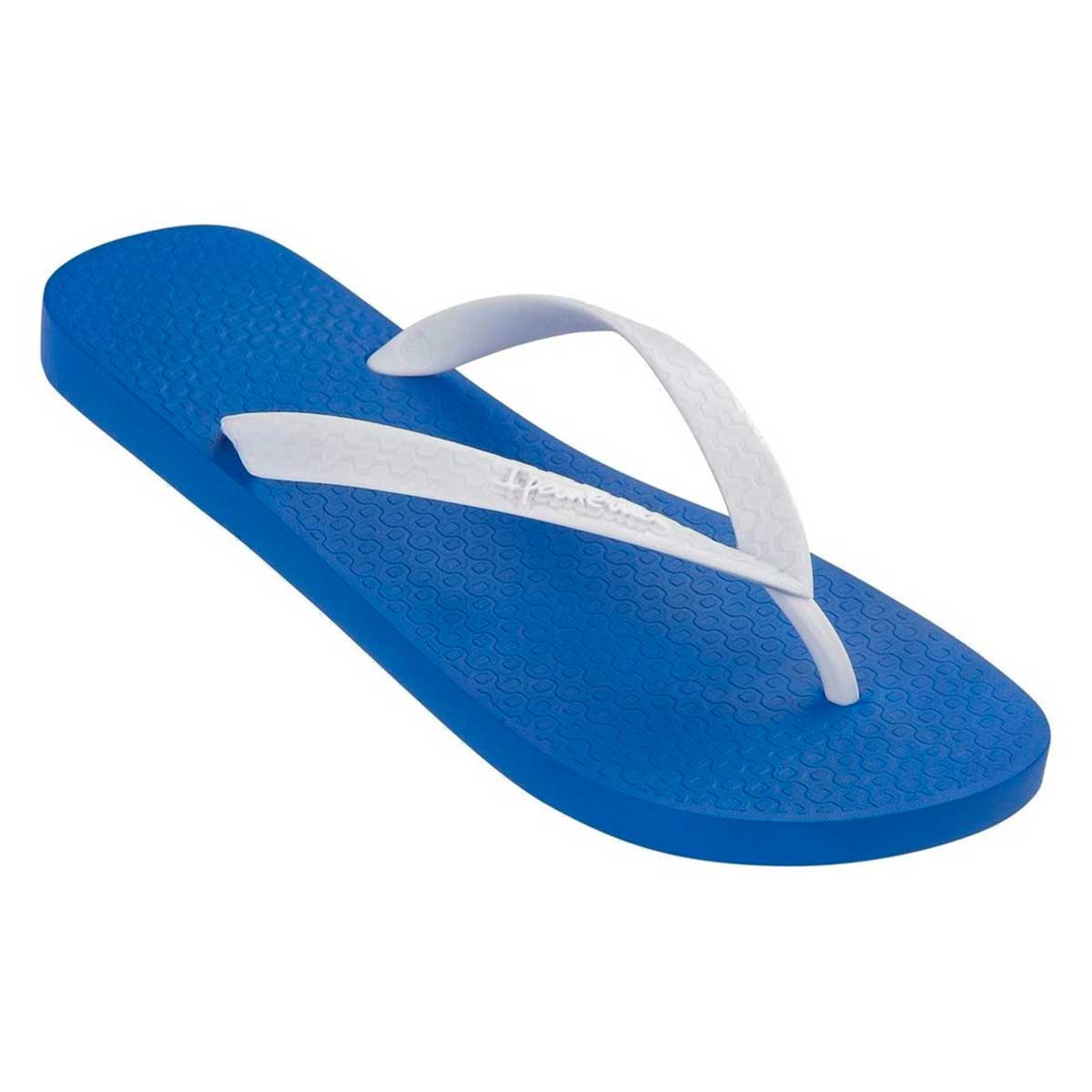 Chinelo Ipanema Masculino Clássico Azul e Branco 39 40