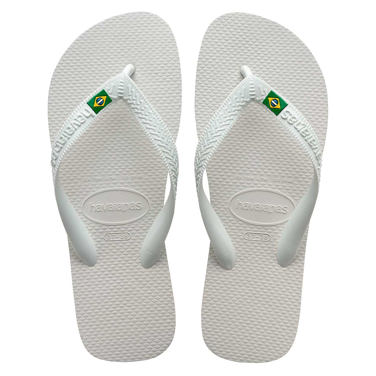 Chinelo Havaianas Masculino Brasil Light Branco 41/42