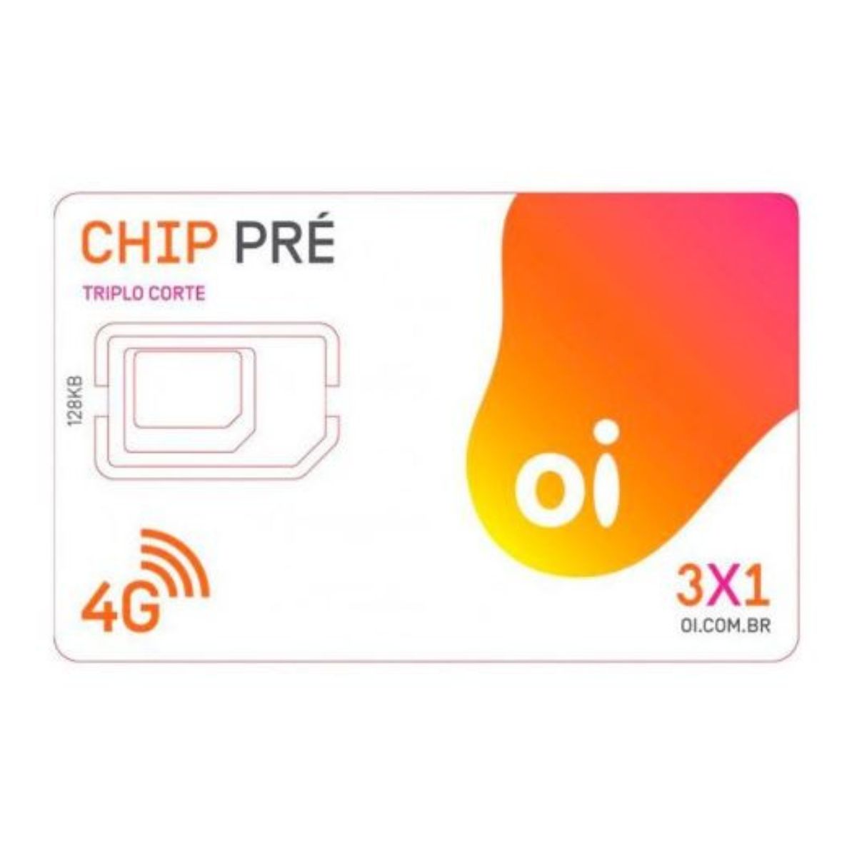 Chip Oi Pré Triplo Corte DSA HLR39 4G 3 em 1