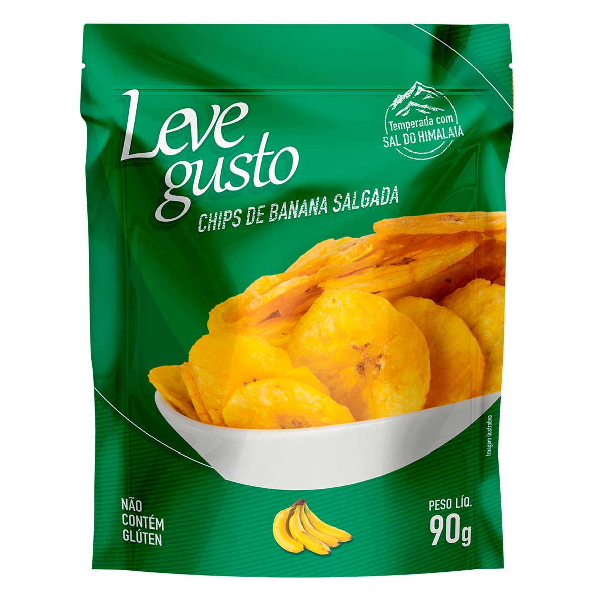 Chips de Banana Salgada Temperada com Sal Do Himalaia 90 g