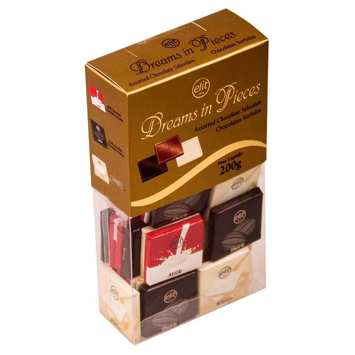 Chocolate ao Leite Sortido Baunilha Elit Dream in Peaces 200g