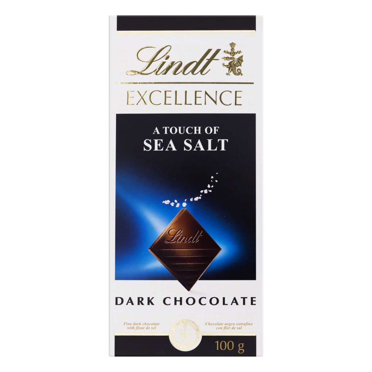 Chocolate Amargo com Flor de Sal Lindt Excellence Caixa 100 g