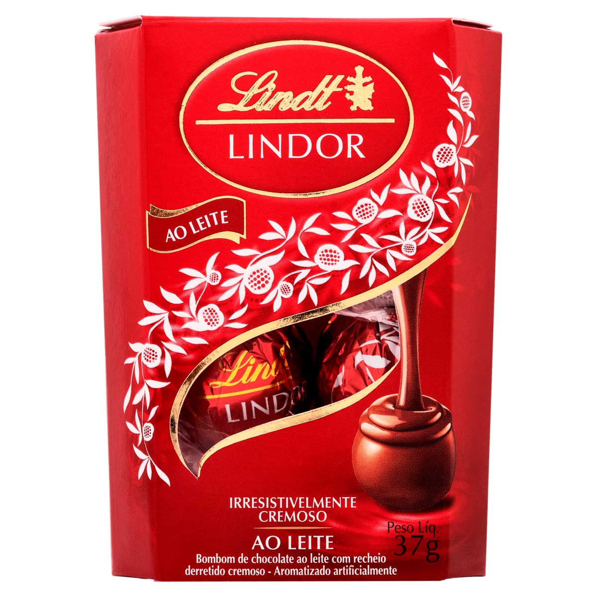 Chocolate Trufas ao Leite Lindt Lindor 37g 3 unidades