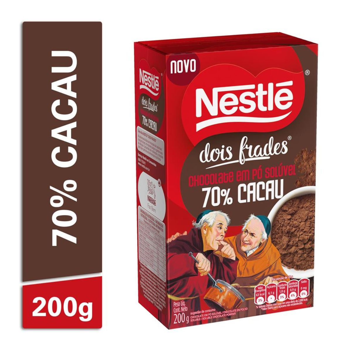 Chocolate em Pó Solúvel 70% Cacau Nestle 200 g