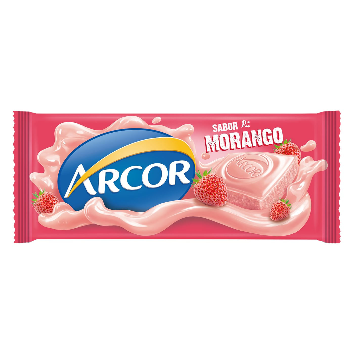 Chocolate Branco Morango Arcor 80 g