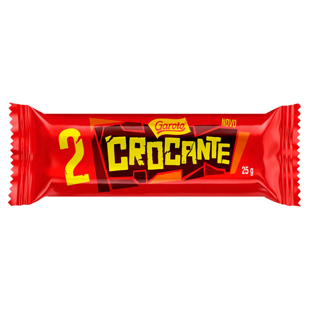 Chocolate Recheio de Amendoim Garoto Crocante 25g 2 Unidades