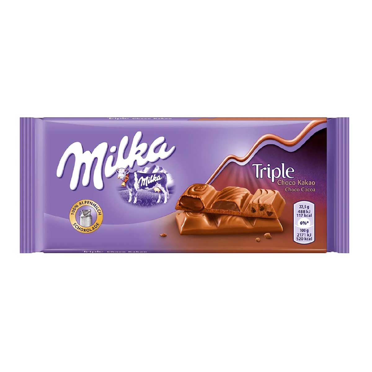 Chocolate Milka Triple Cocoa 90 g