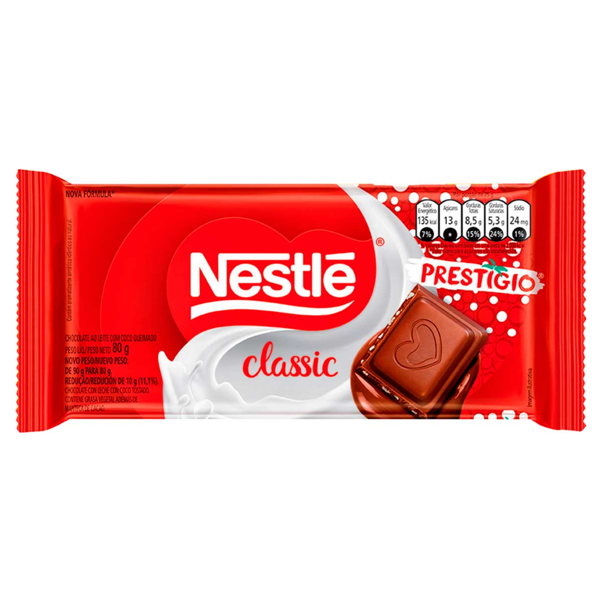 Chocolate ao Leite Prestígio Classic 80g