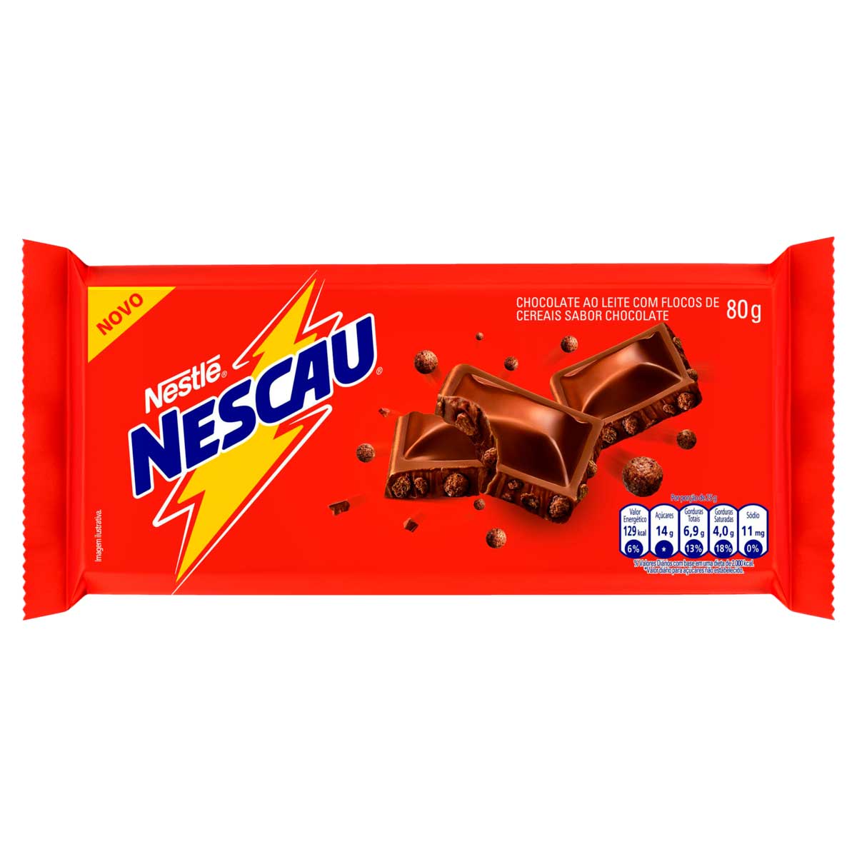 Chocolate ao Leite Nescau 80g