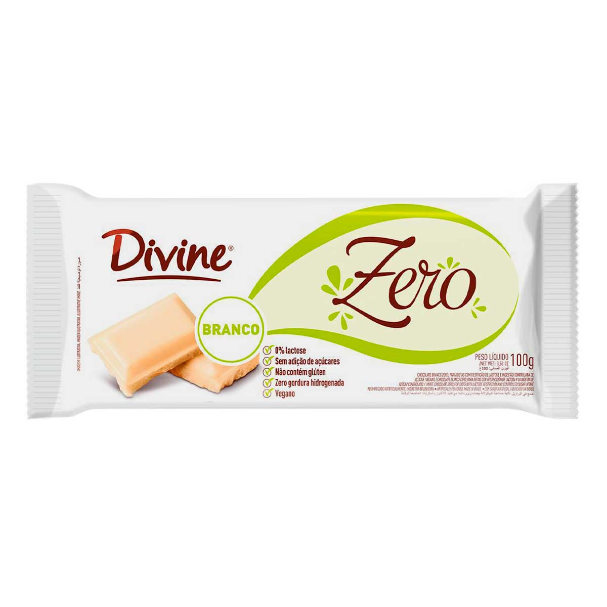 Chocolate Branco Vegano Divine 100 g