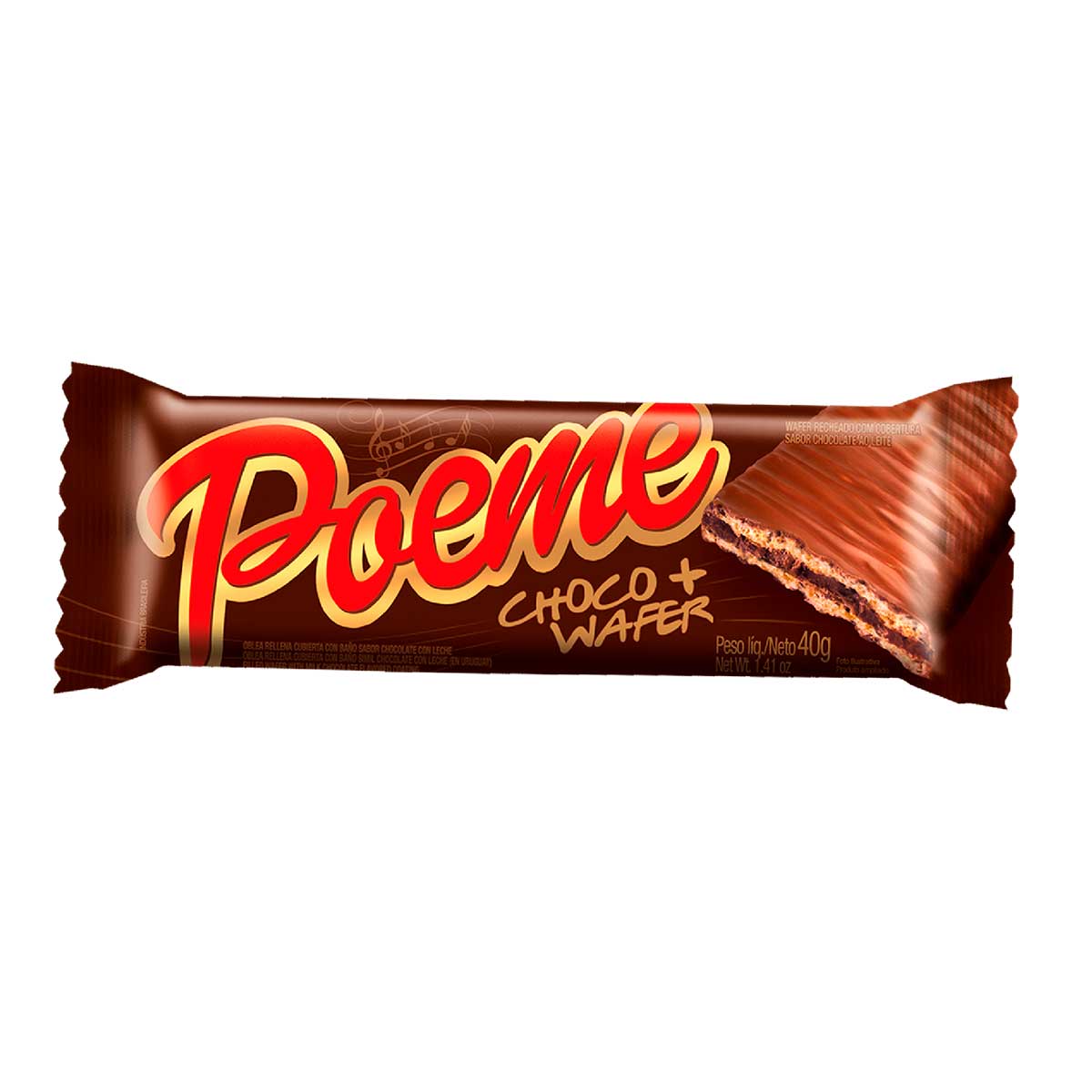 Choco + Wafer Poeme ao Leite 40 g