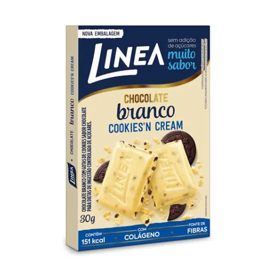 Chocolate Branco Cookies&apos;n Cream Linea Zero Açúcar 30 g