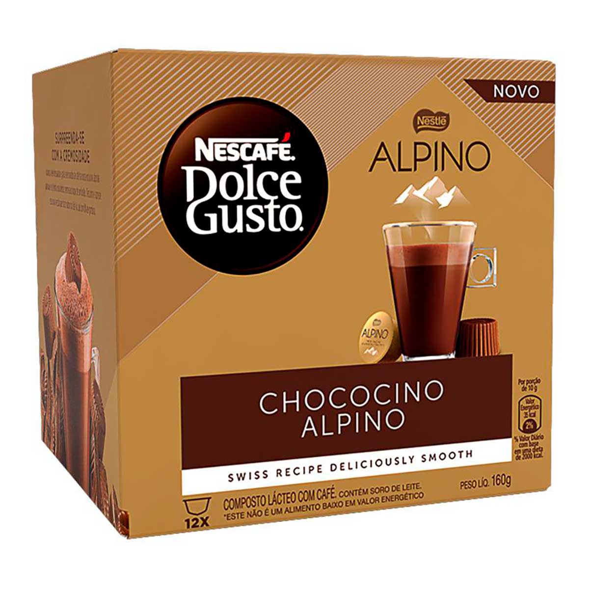 Café em Cápsula Nescafé Dolce Gusto Alpino Caixa 12 Cápsulas