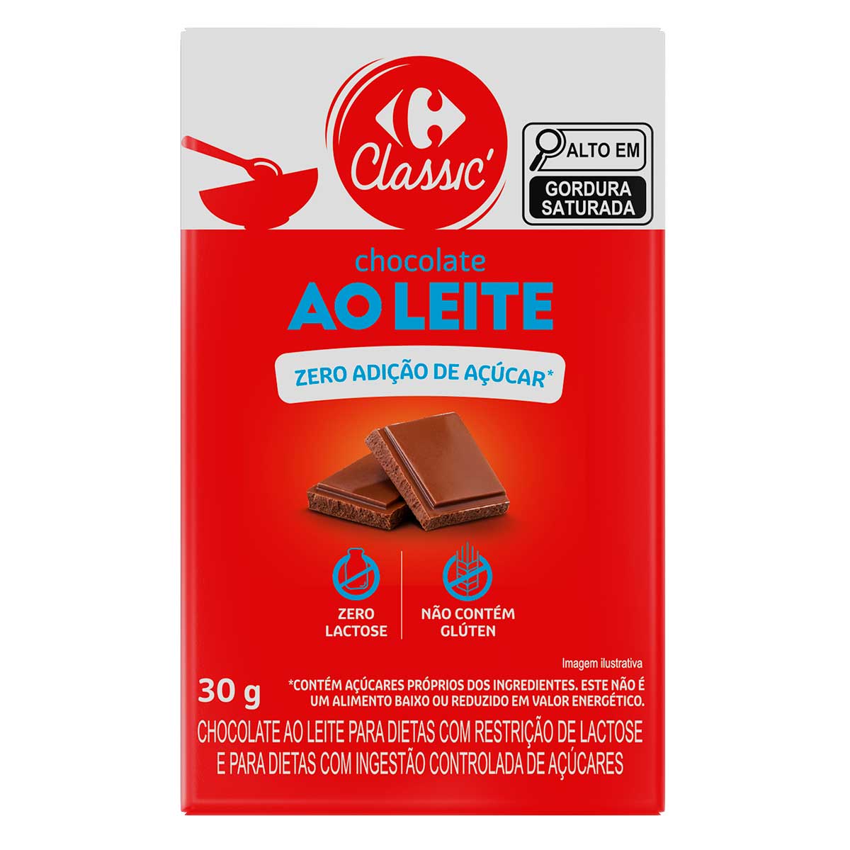 Chocolate ao Leite Carrefour Classic 30g