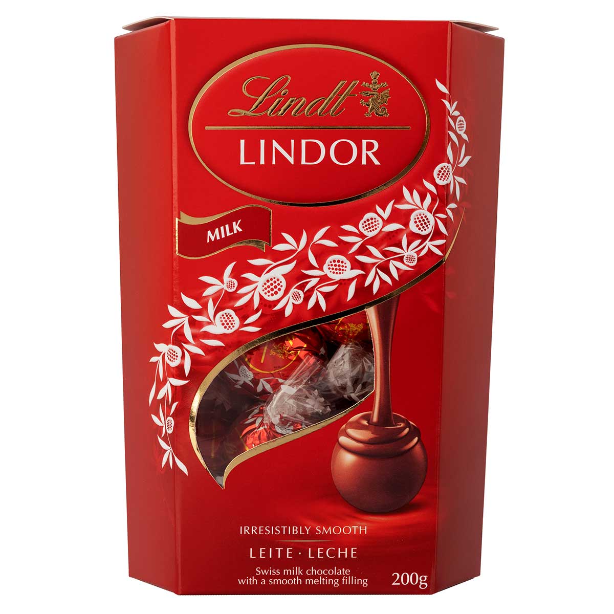 Chocolate ao Leite Lindt Lindor Cornet 200g 16 Unidades