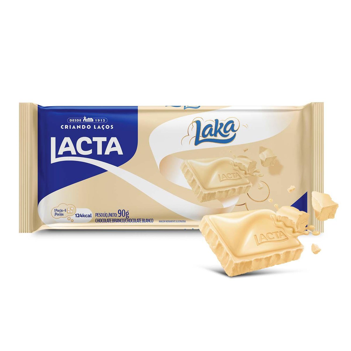 Chocolate Branco Lacta Laka 90g