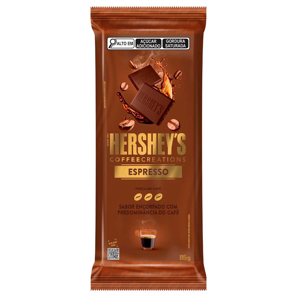 Chocolate com Pedaços de Café Espresso Hershey&apos;s Coffee Creations 85g