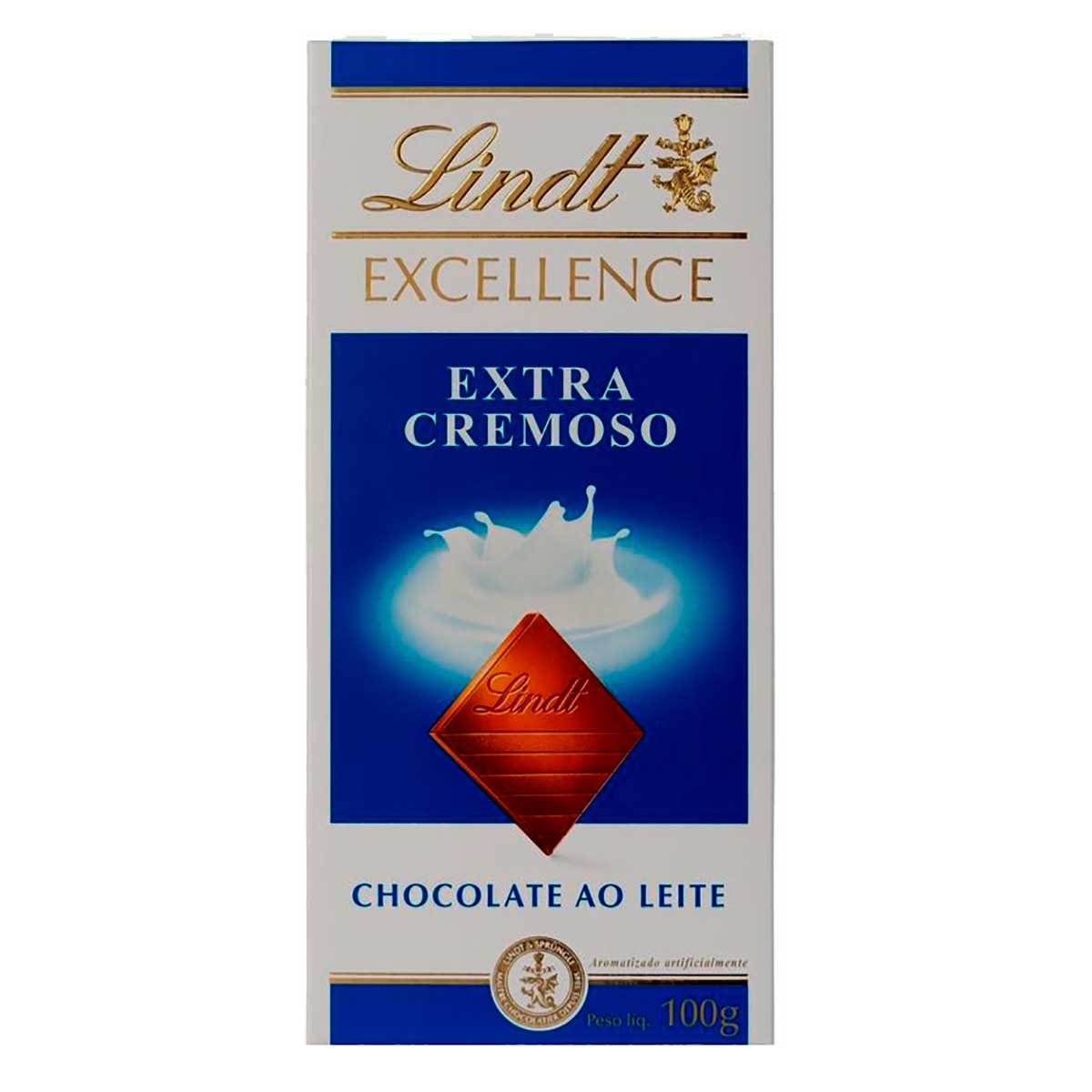 Chocolate Extra Cremoso ao Leite Lindt Excellence 100g