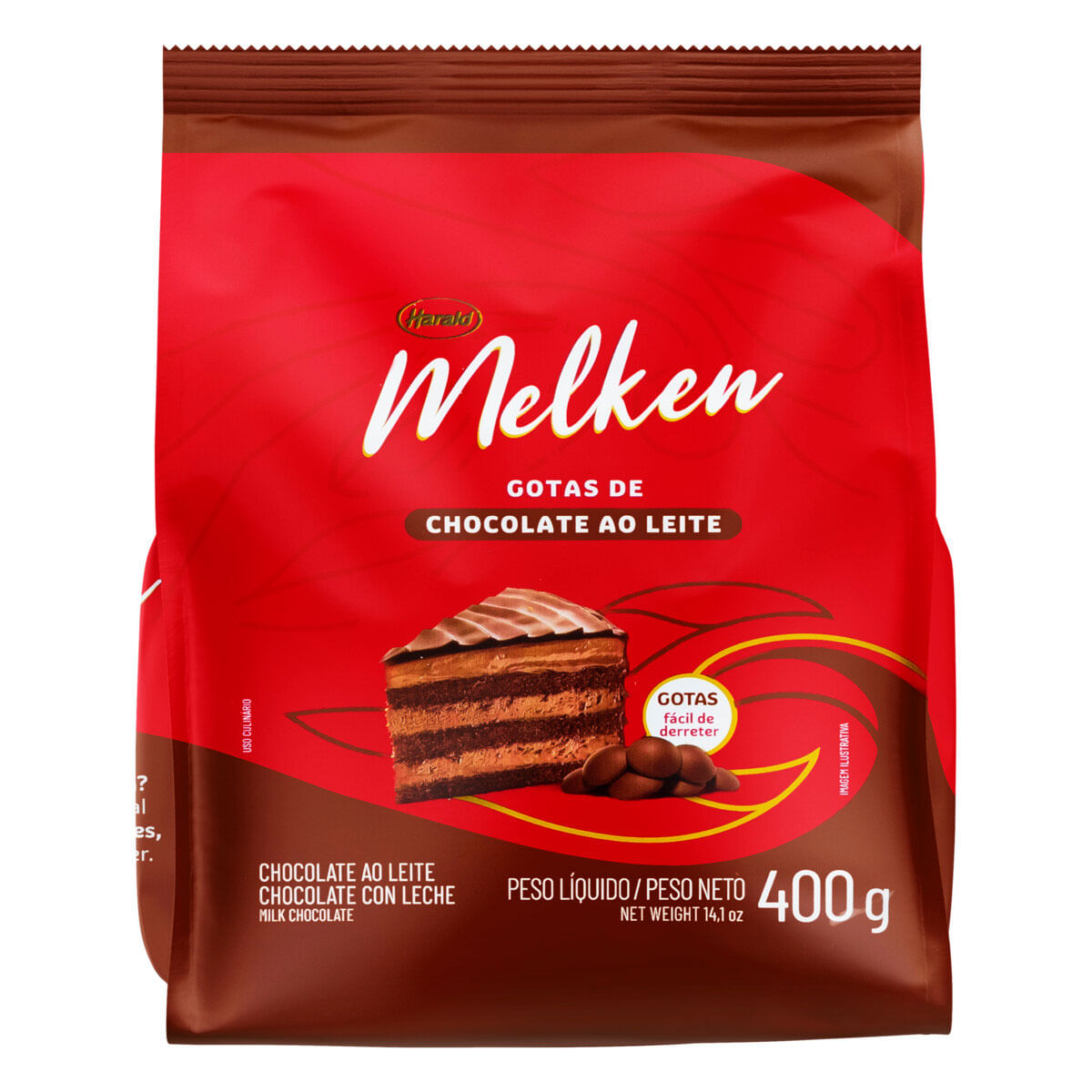 Chocolate ao Leite em Gotas Melken 400g