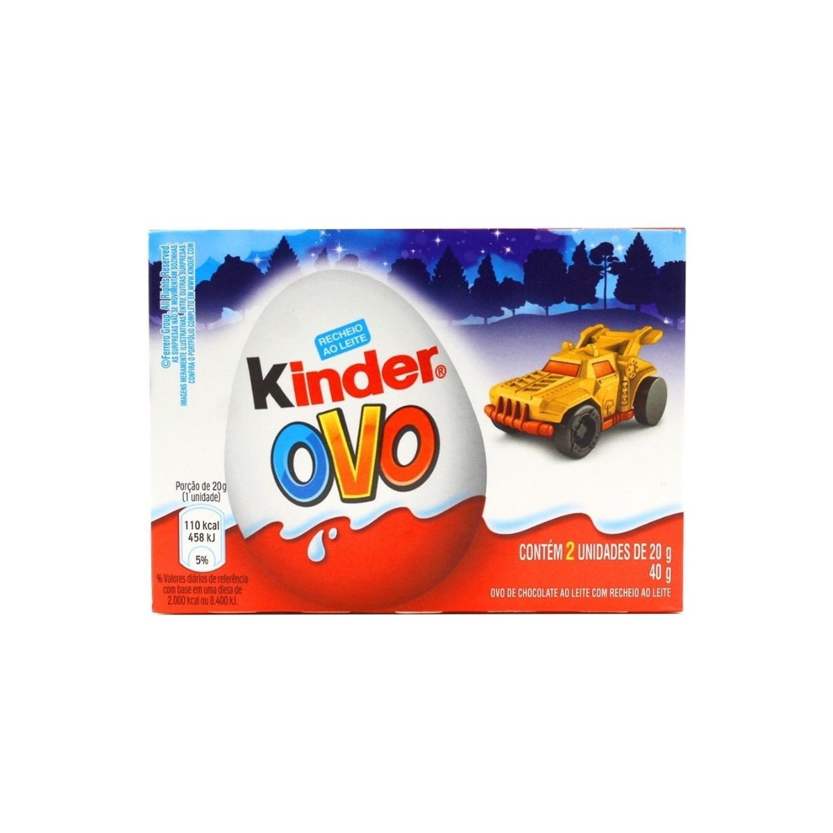 Chocolate Kinder Ovo Speed 40g 2 Unidades