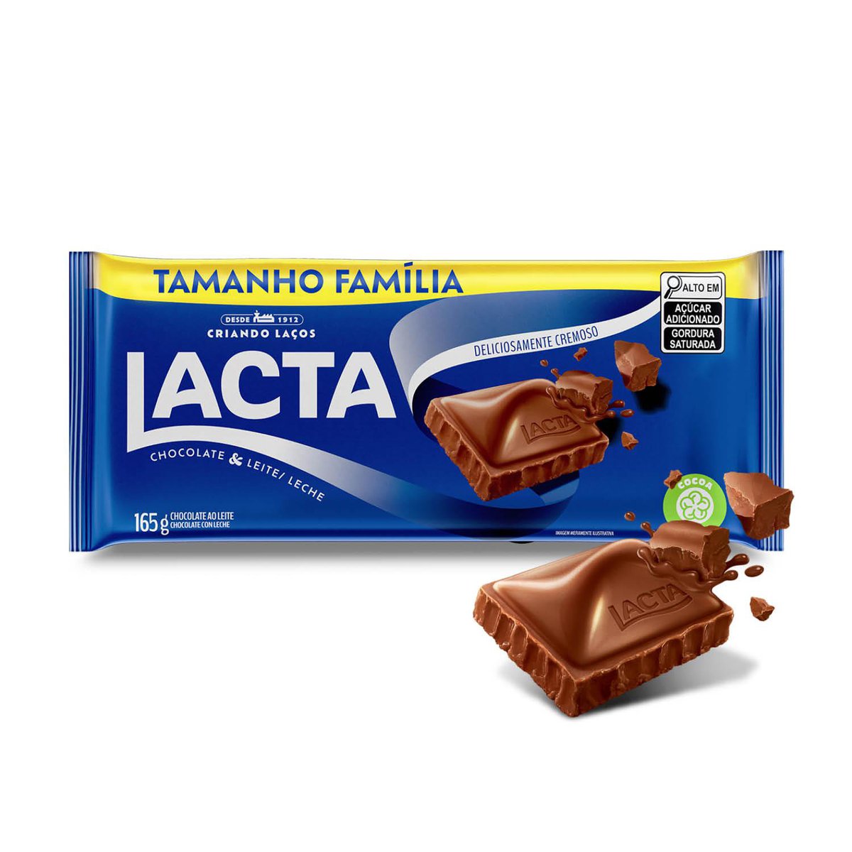 Chocolate Lacta Ao Leite 165g