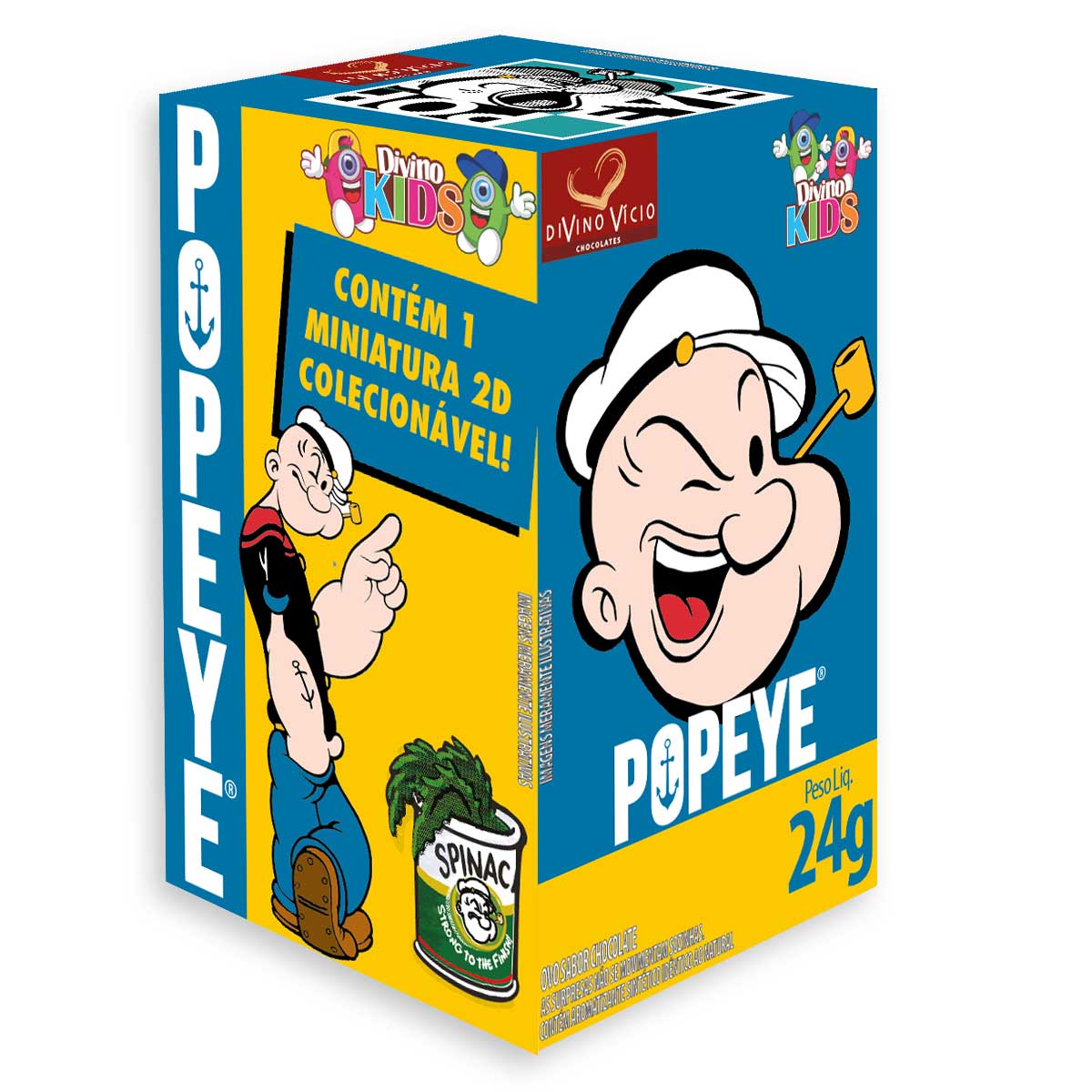 Chocolate Ovinho Divino Vício Kids Popeye 24 g