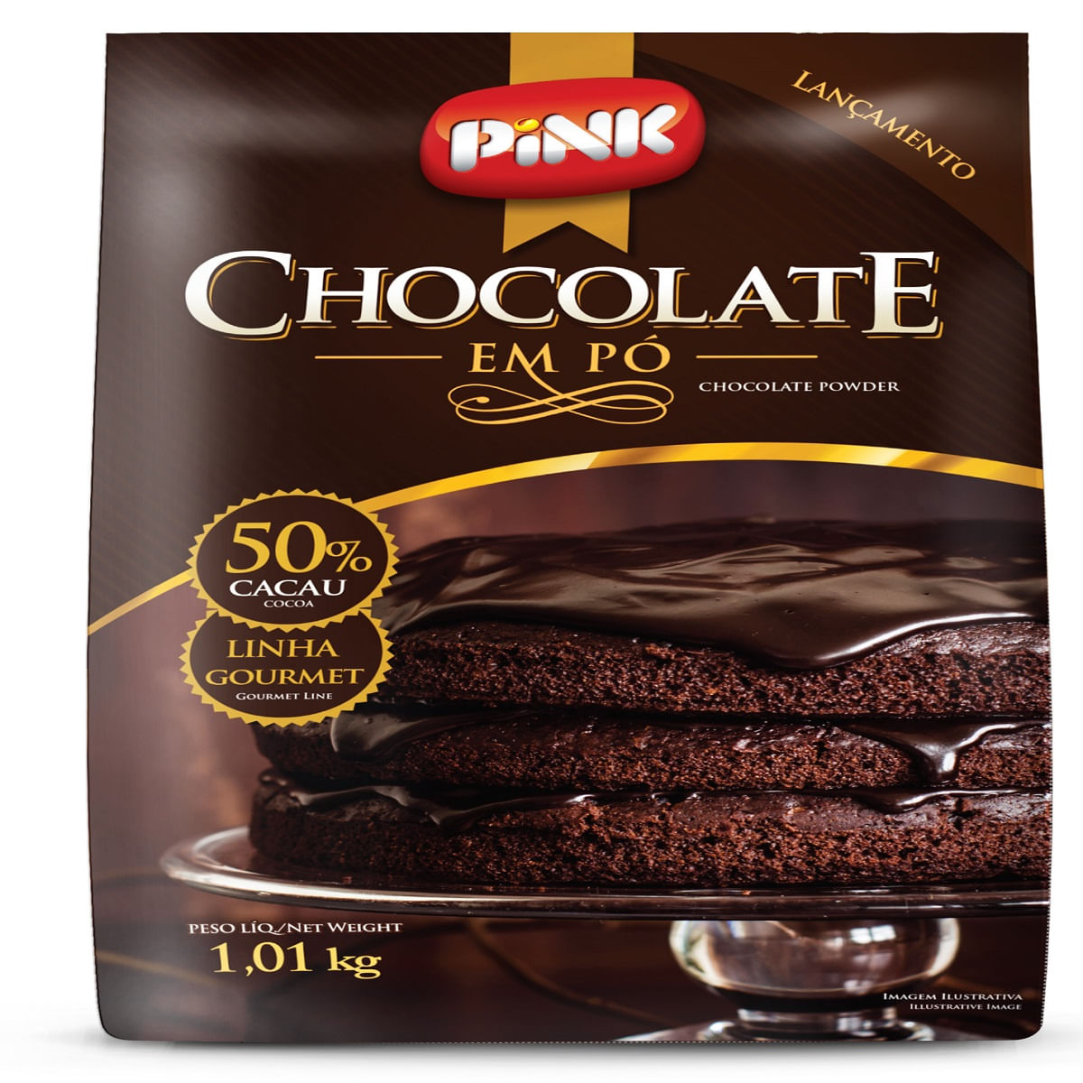 Chocolate em Pó Pink 50% Cacau 1,01 kg