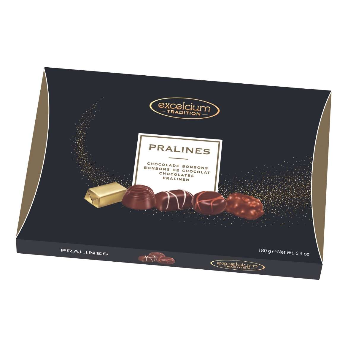 Caixa de Bombom Black Excelcium Pralines 180 g