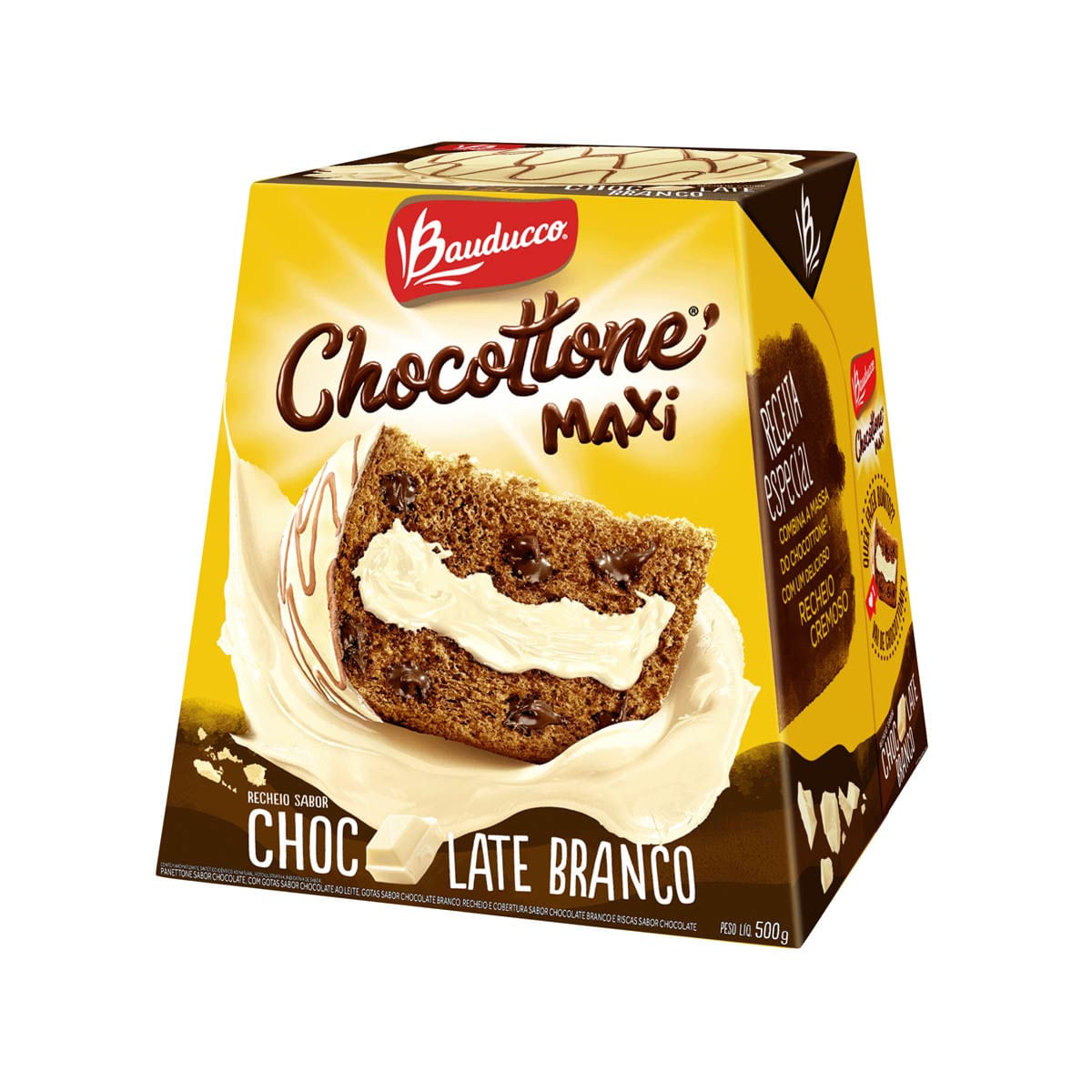 Chocottone Maxi Bauducco Chocolate Branco 500 g