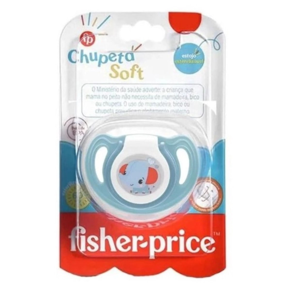 Chupeta Soft Azul 6-18 meses Tamanho 2 Fisher-Price