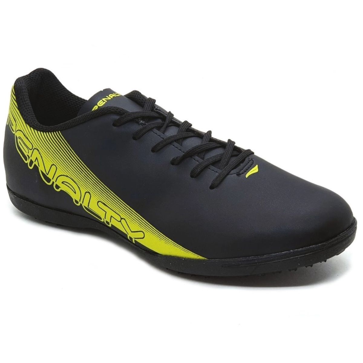 Chuteira Society Masculina Penalty Bravo XX 242202 Preta/Amarela 42