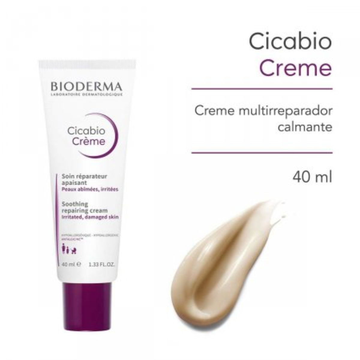 Creme Hidratante Bioderma Cremè Multireparador Calmante Com 40ml