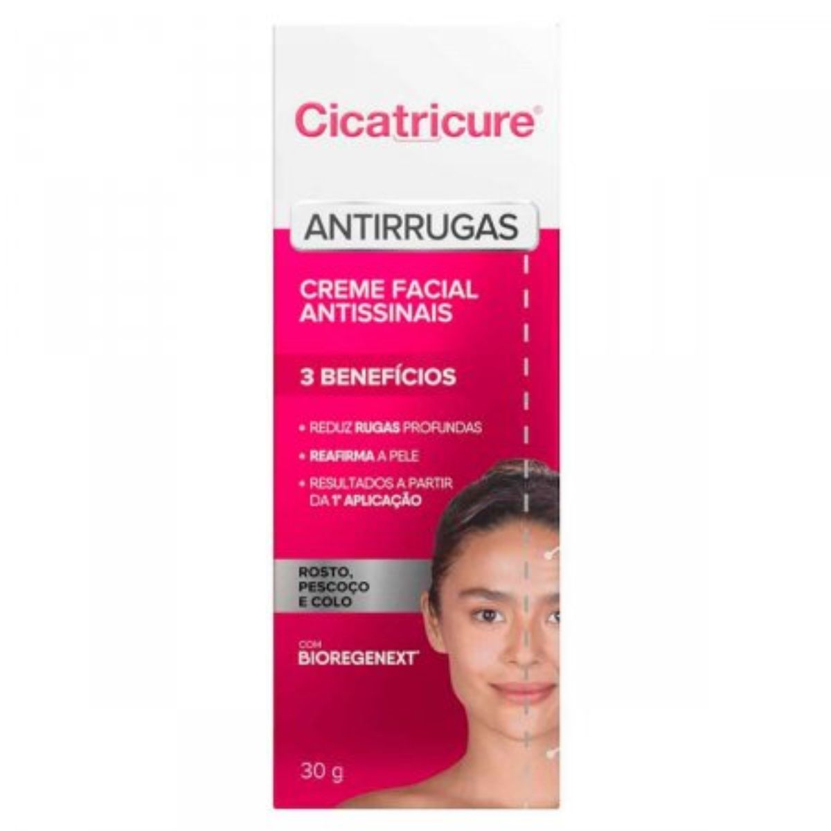 Creme Facial Antissinais  Cicatricure Antirrugas Com 30g