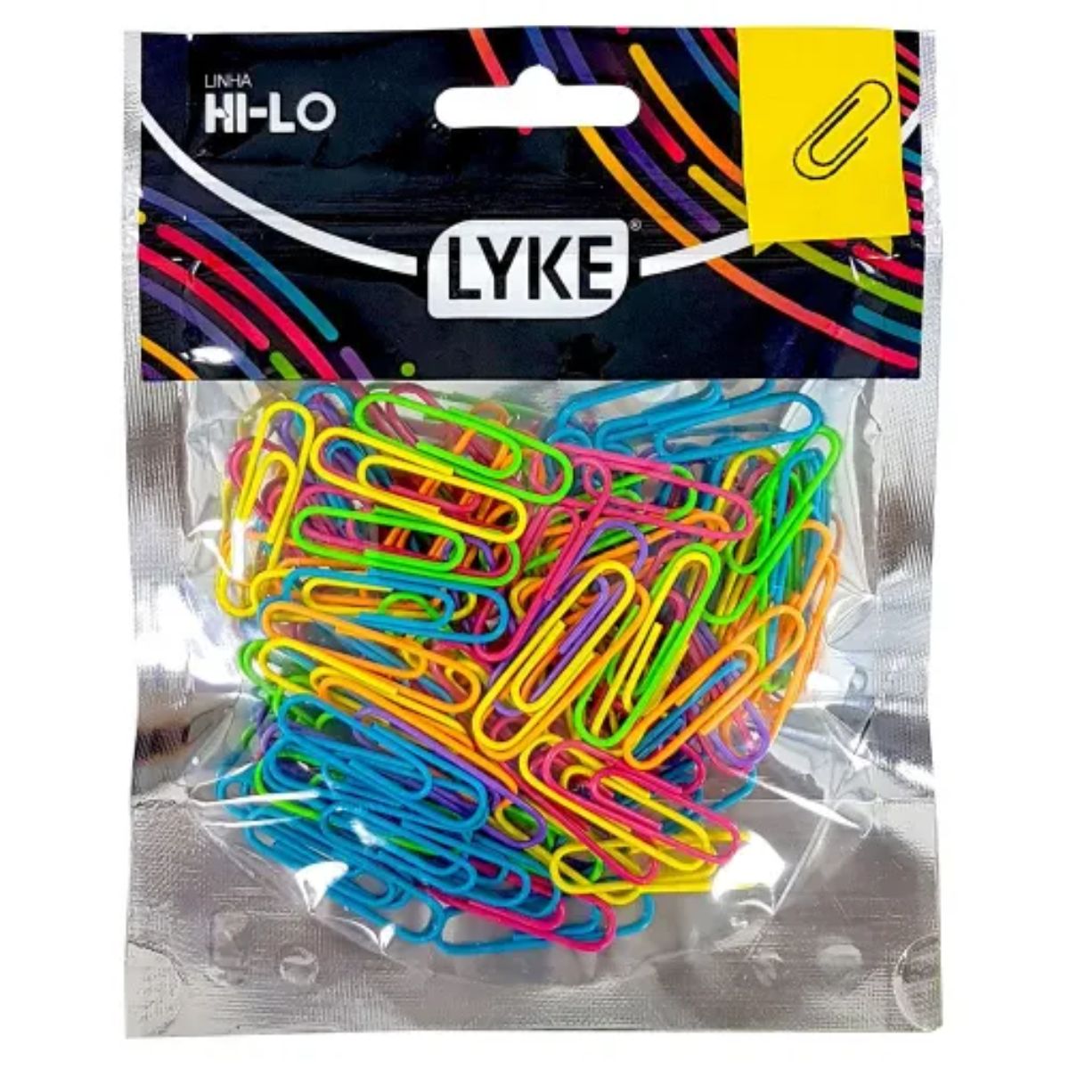 Clips Lyke Neon 33 mm com 100 Peças