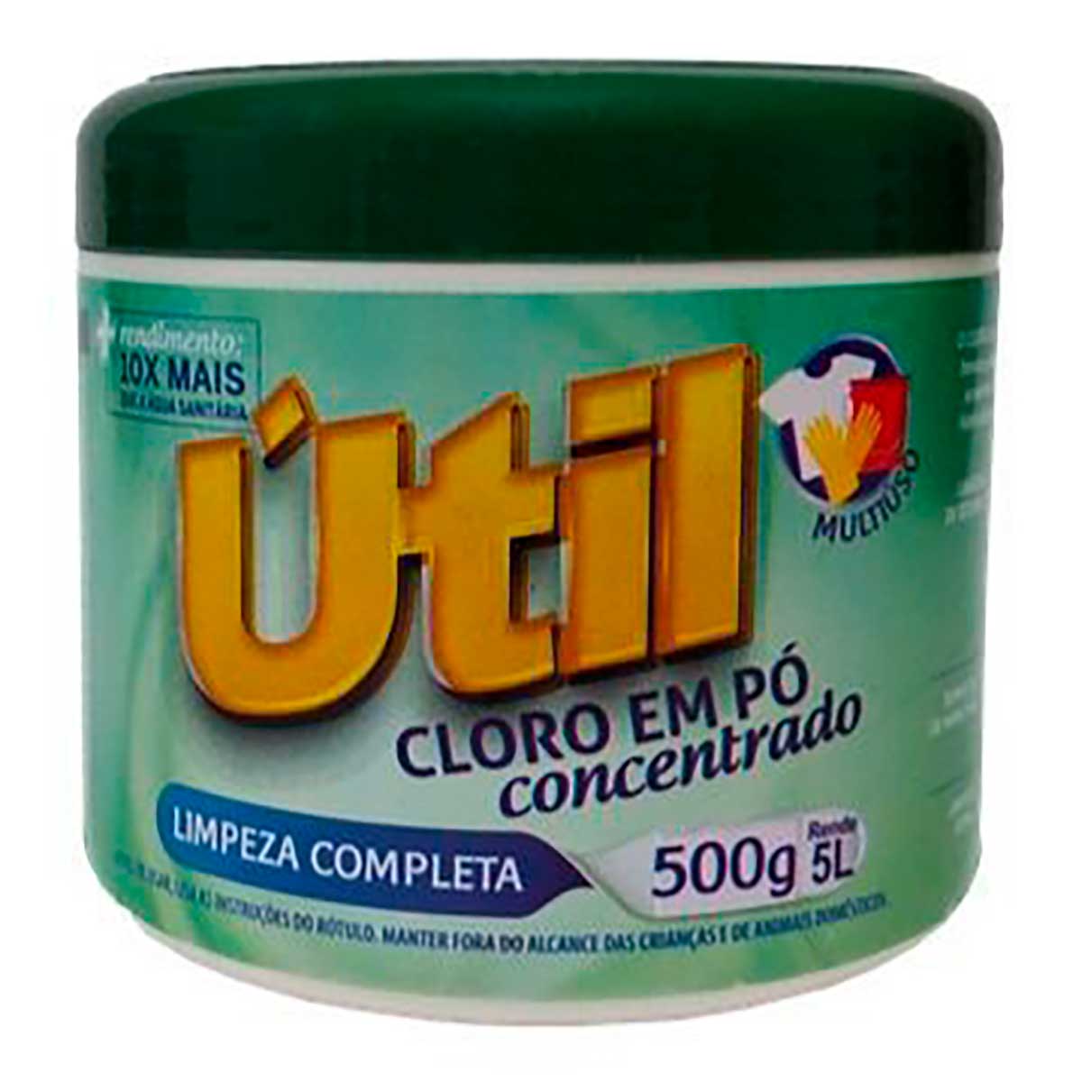 Cloro Em Pó Util Pote 500 g