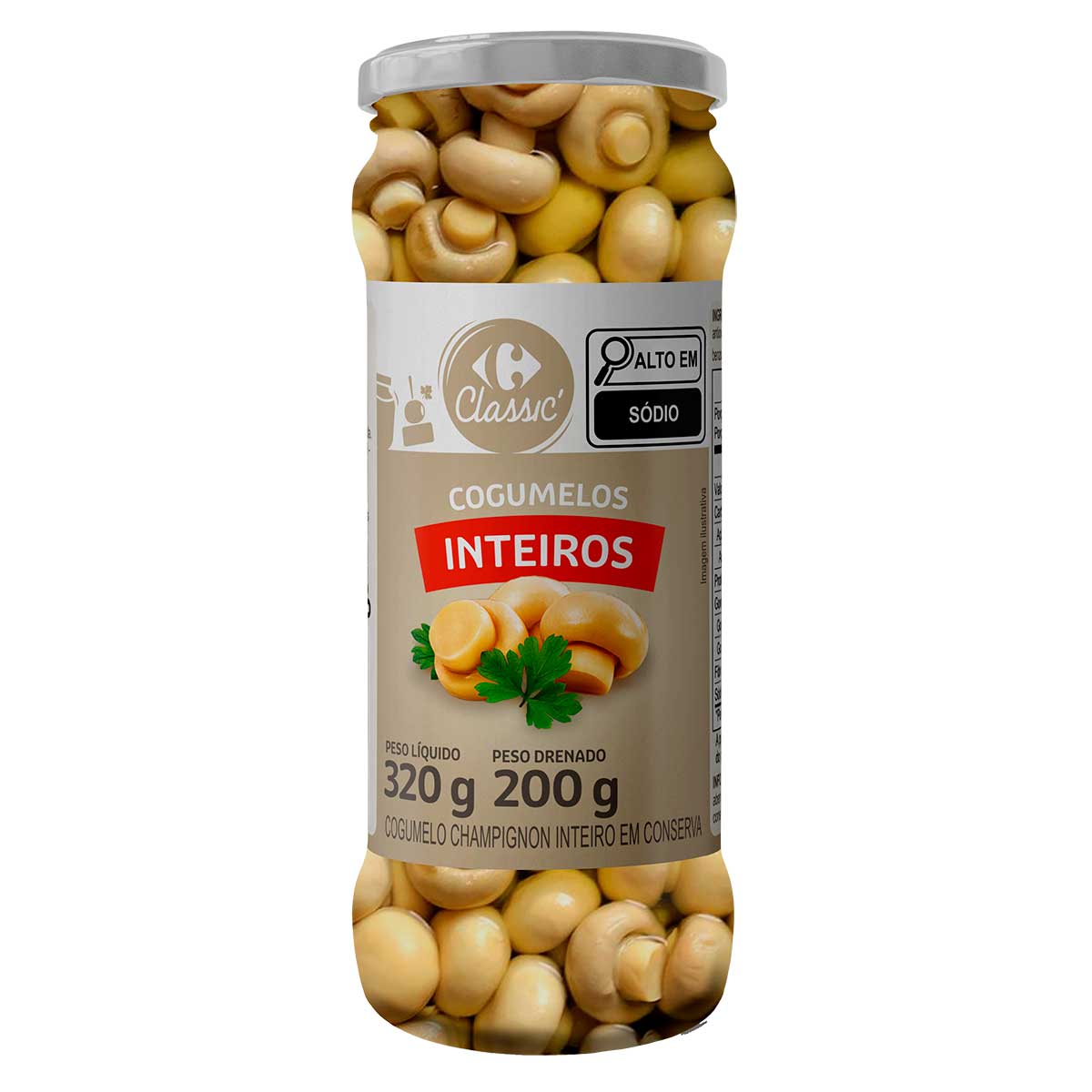 Cogumelo Champignon Inteiro Carrefour 200g