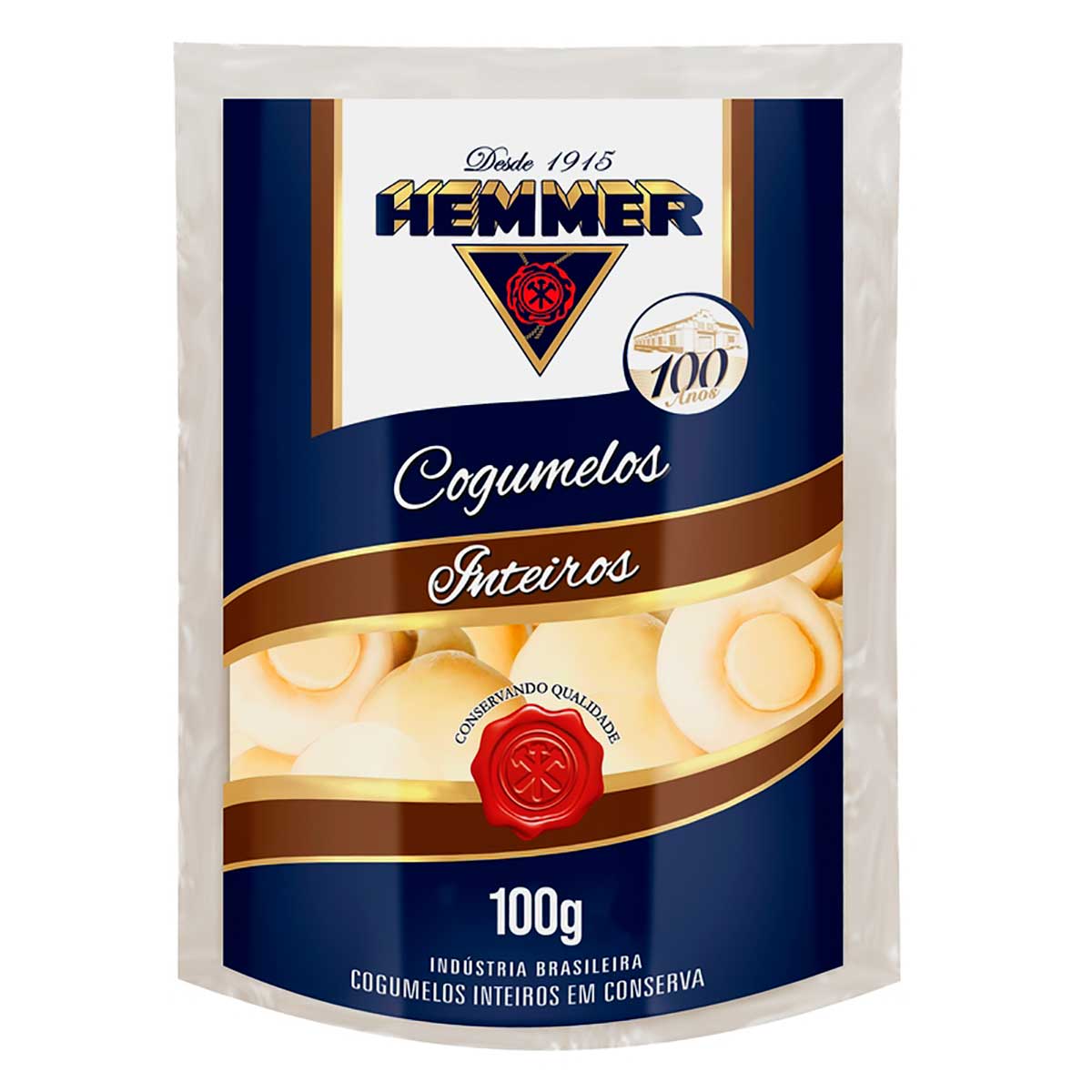 Cogumelo em Conserva Inteiro Hemmer 100g