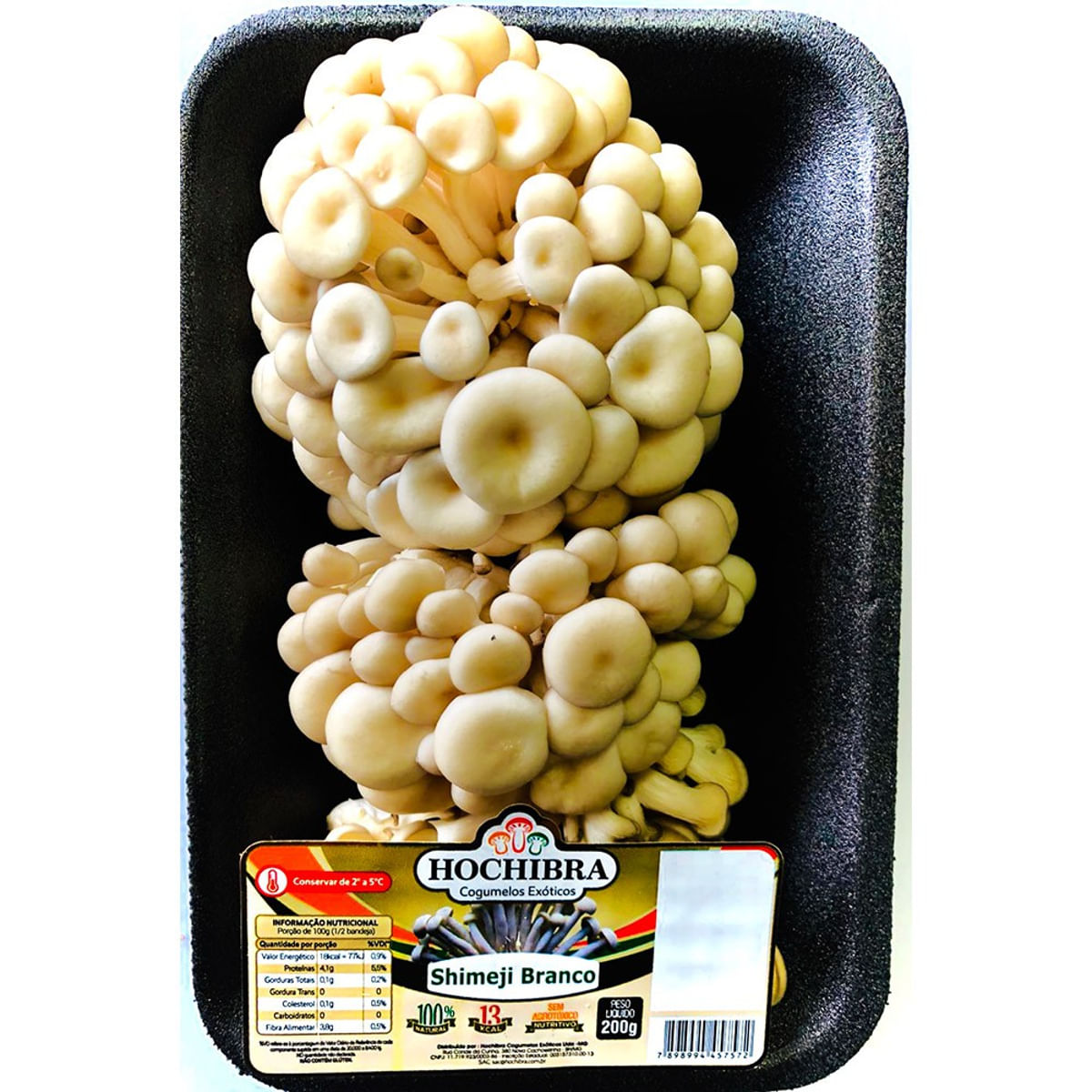 Cogumelo Shimeji Branco Hochibra 200 g Bandeja