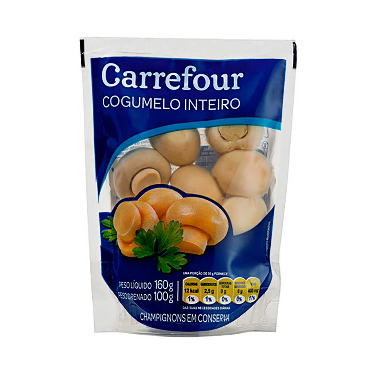 Cogumelo Paris em Conserva Carrefour 100g