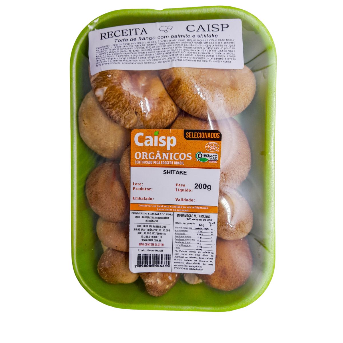 Cogumelo Shiitake Orgânico Caisp 200 g