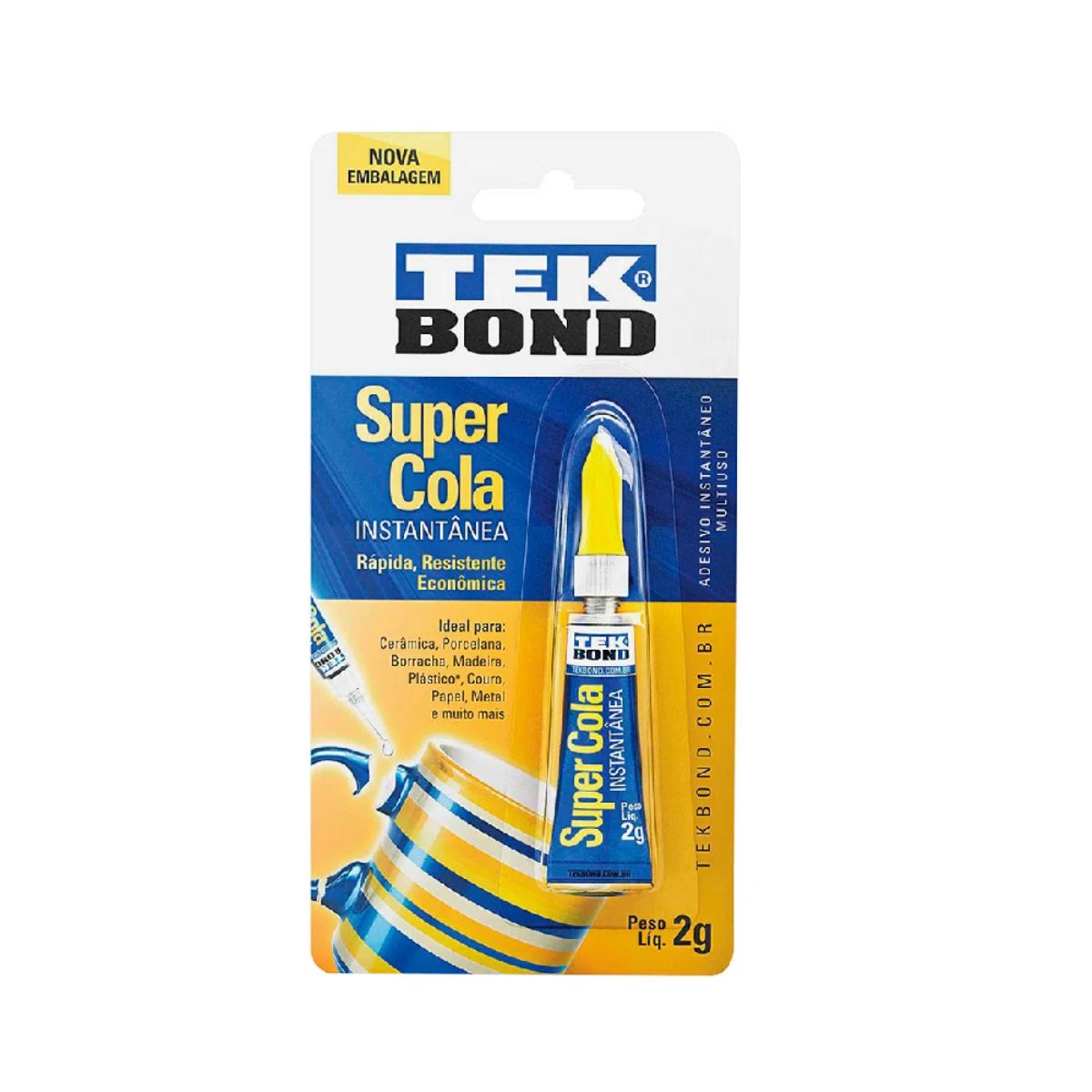 Cola Instantânea Tekbond Super Cola 2 g