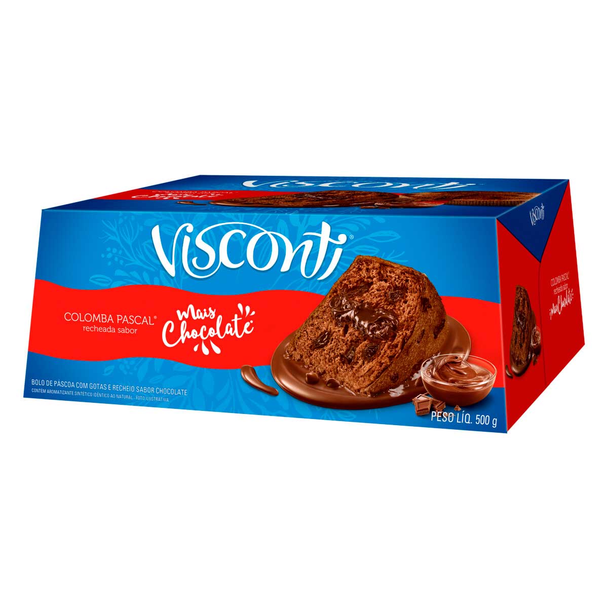 Bolo de Páscoa Mais Chocolate Visconti Caixa 500 g