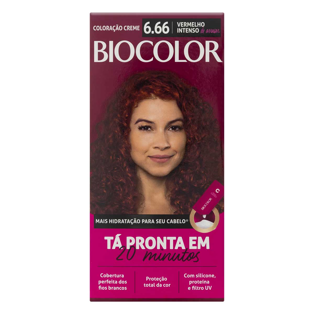 Coloração Biocolor Vermelho Intenso 6.66 Minikit