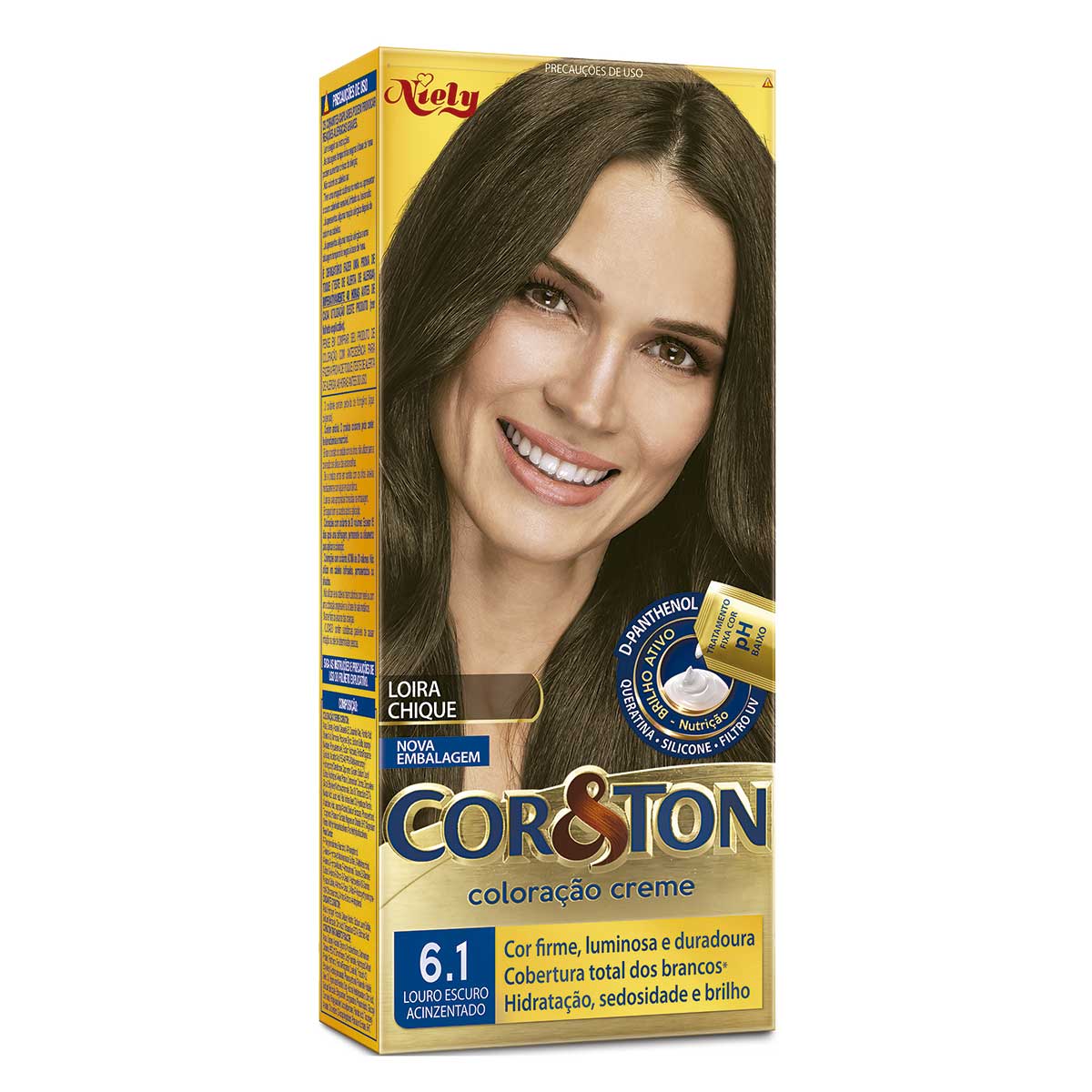 Tinta para Cabelo Cor &amp; Ton Louro Escuro 6.1 125 g