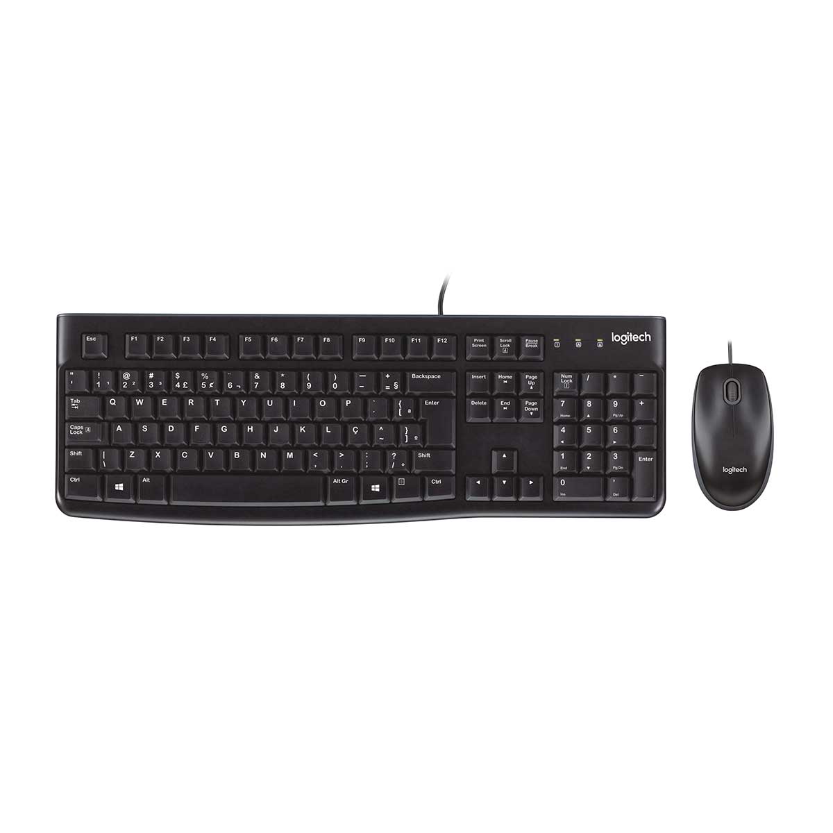 Combo Teclado e Mouse com Fio Logitech MK210