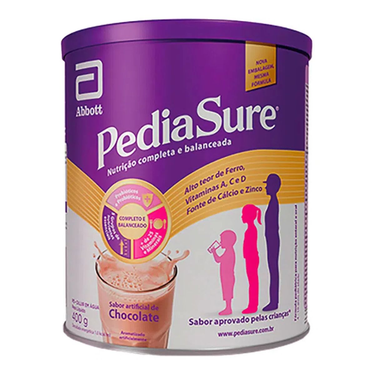 Composto Alimentar Infantil Pediasure de Chocolate 400 g