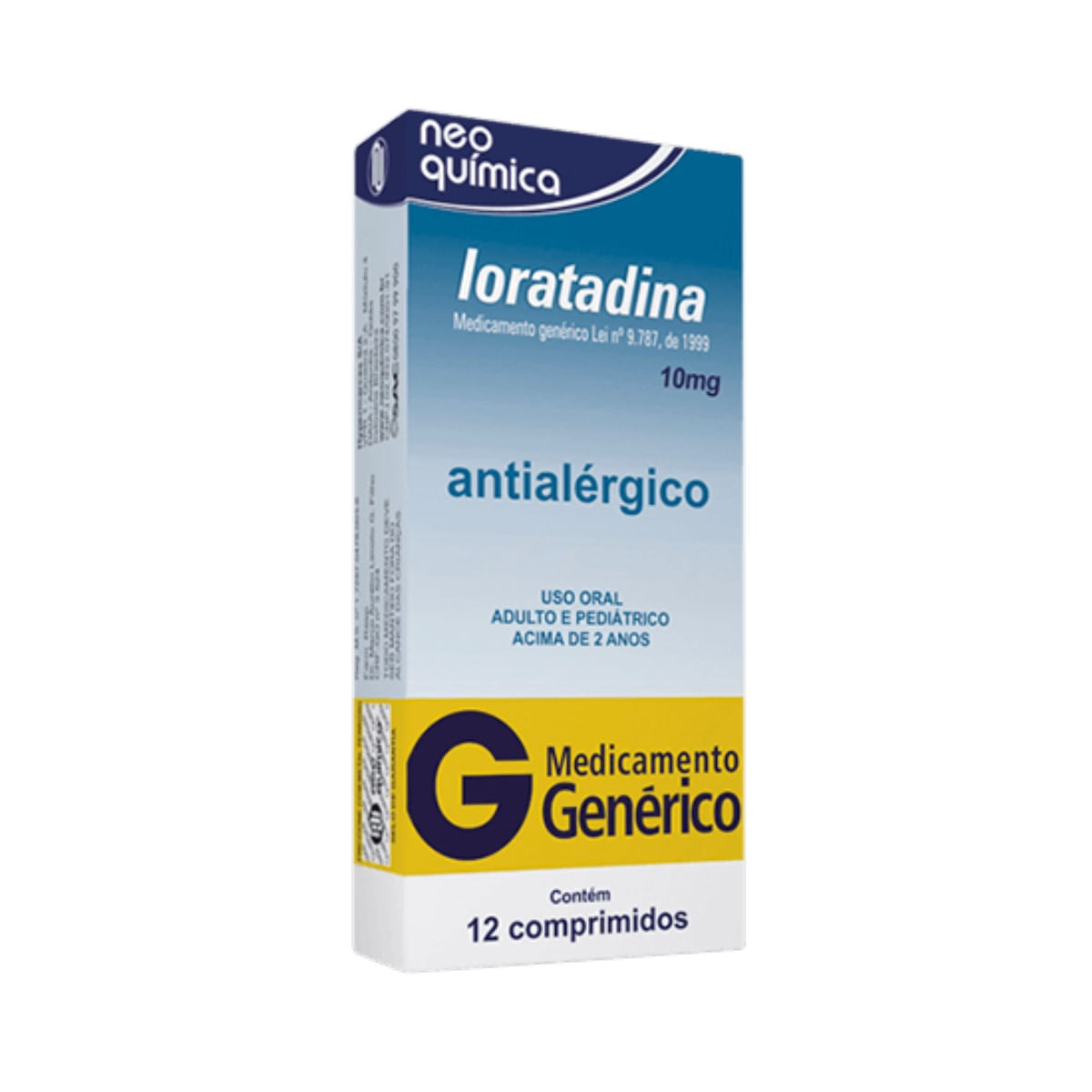 Comprimido Loratadina 10mg Neo Quimica 12un