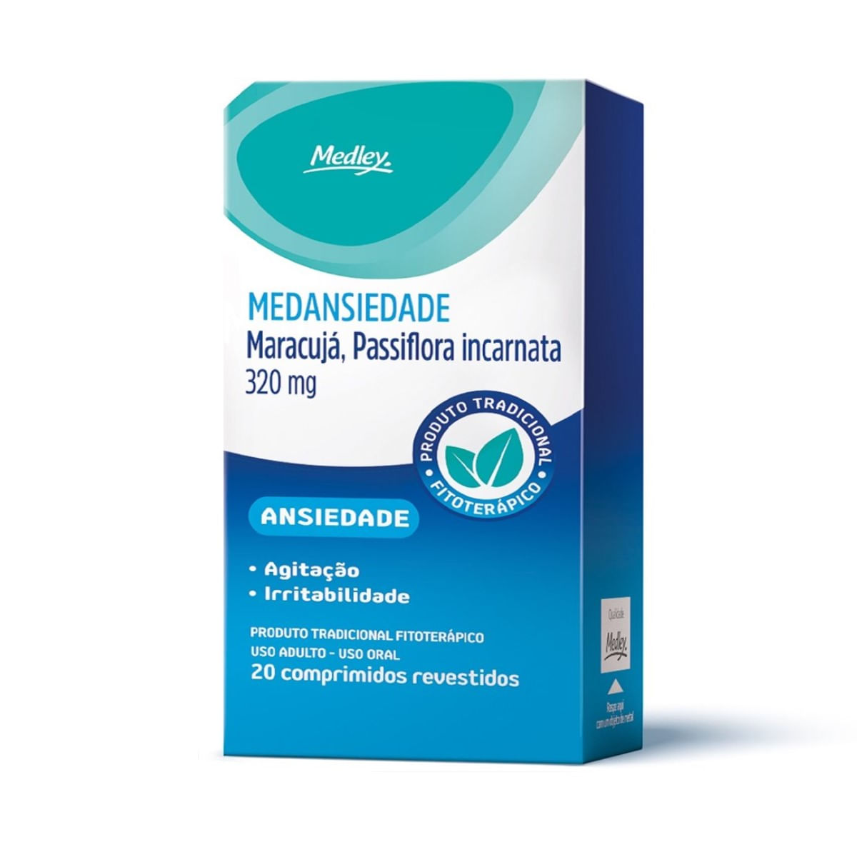 Comprimido Med Ansiedade Passiflora Incarnata 320mg Medley 20un