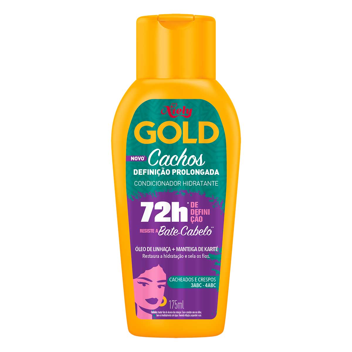 Condicionador Niely Gold Cachos Definição Prolongada 175ml